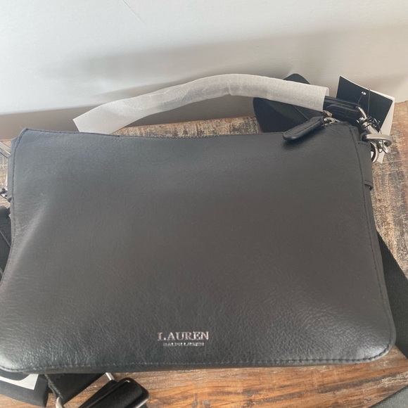 NWT Ralph Lauren Studded Leather Medium Noa Crossbody - Picture 4 of 13